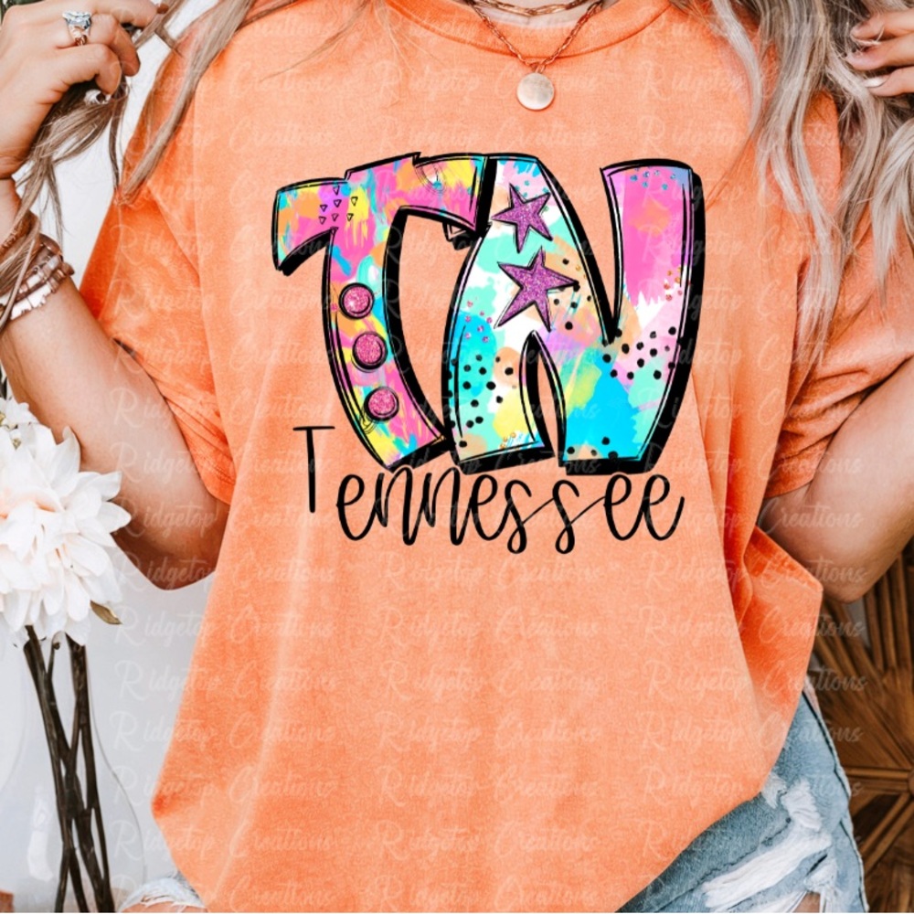 Colorful Tennessee Graphic Tee